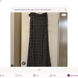 ✔️LuLaRoe Maxi Skirt, 3x, Slinky Material, EUC, NWT